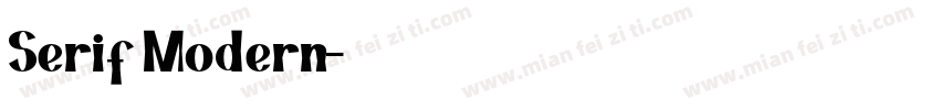 Serif Modern字体转换